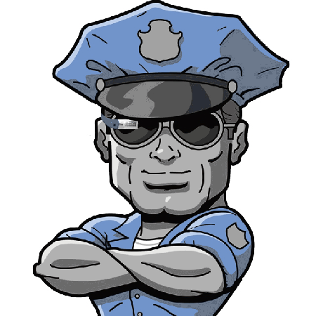 Plakat policjanta